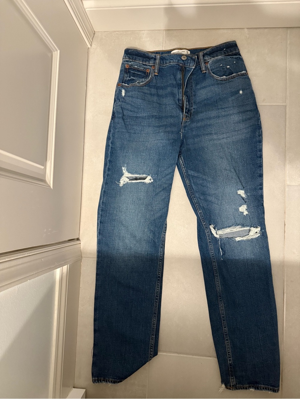 Ankle straight ultra High Rise Jean